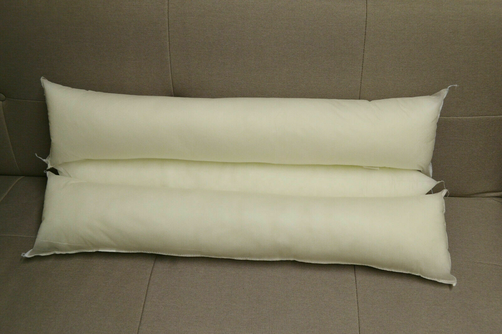 Round Shape White Bolster Pillow Cushion Long Body Support Orthopaedic Pregnancy 